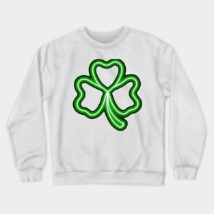 Simplistic Lucky Shamrock Irish Culture Crewneck Sweatshirt